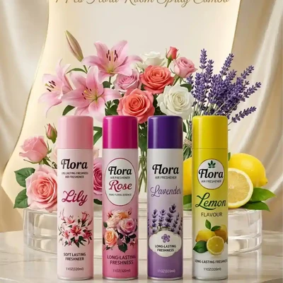 Flora 4 Pcs Room Spray Combo