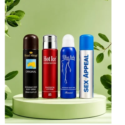 Premium 200 ml 4 pcs body spray combo
