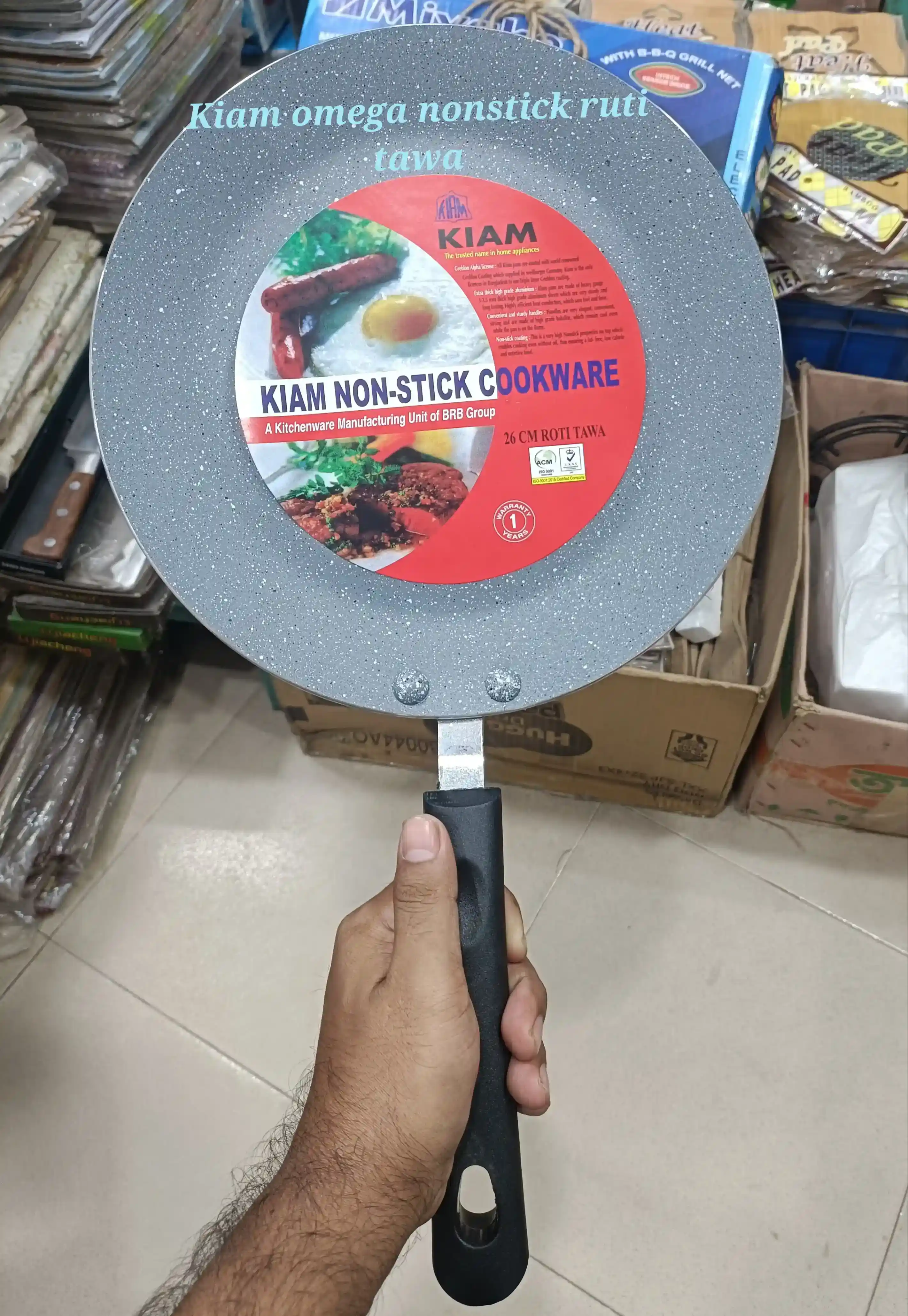 Kiam omega nonstick ruti tawa
