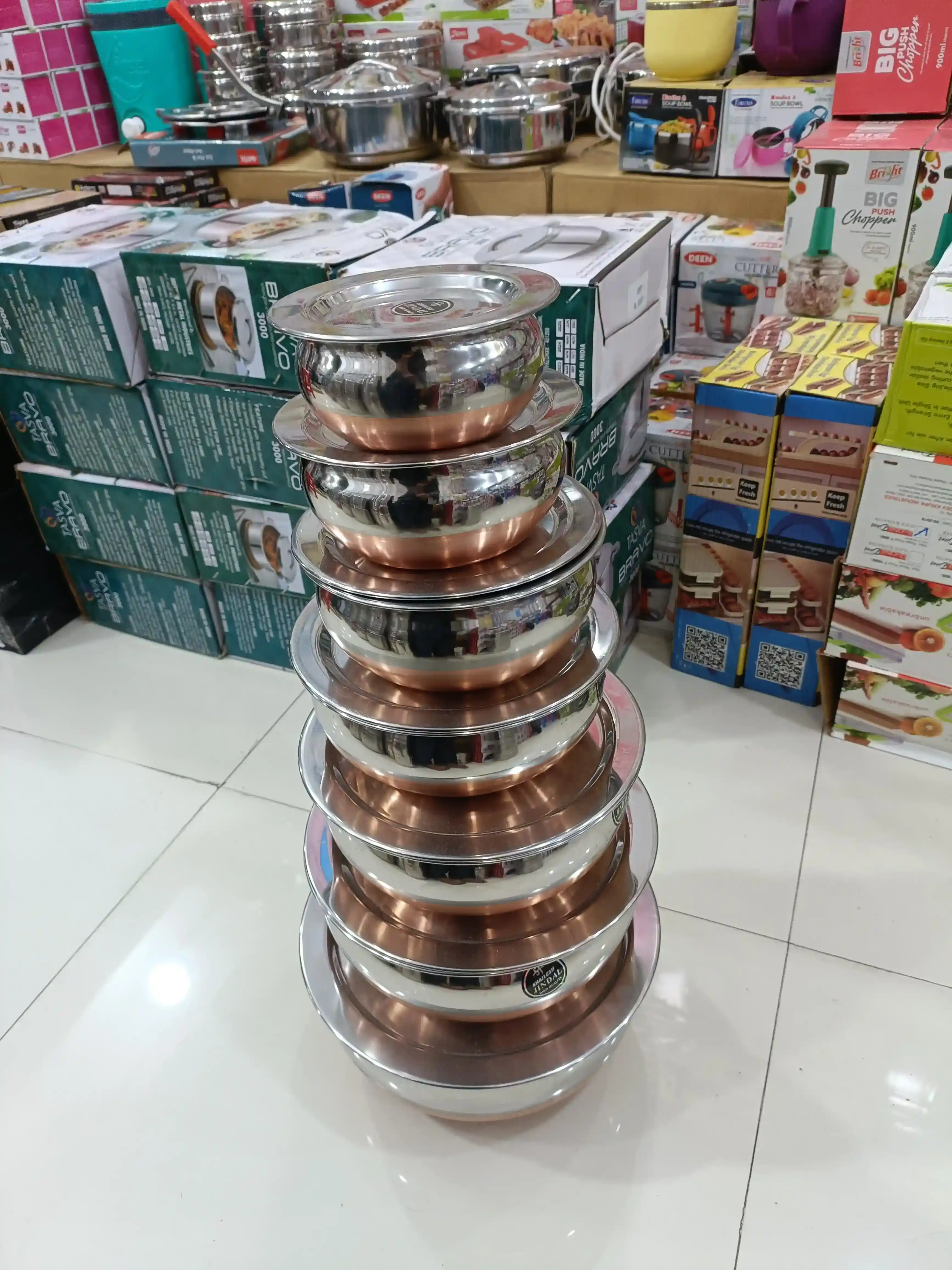 7 pcs handi Set, Stainless Steel