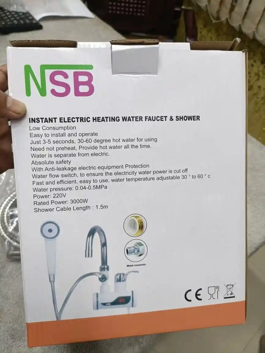 NSB Instant Electric Shower Water Heater and Hot Water Faucet