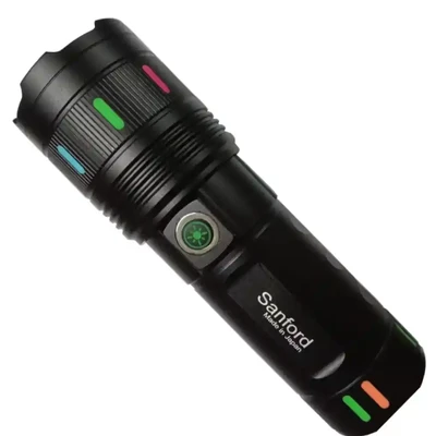 Sanford Super Bright Flashlight – White Laser LED Made in Japan 40000mAh battary